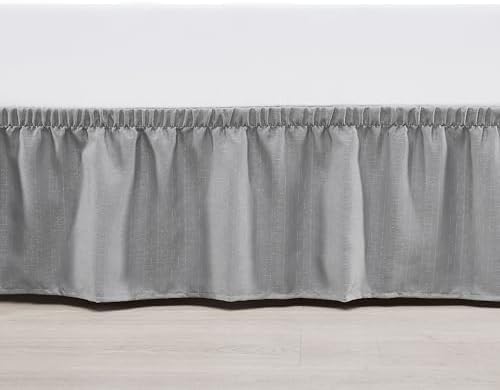 Casual Living Ruffled Bed Skirt for Twin XL Grey