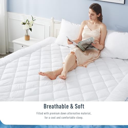 HOMTEC Full Mattress Pad Cooling Breathable