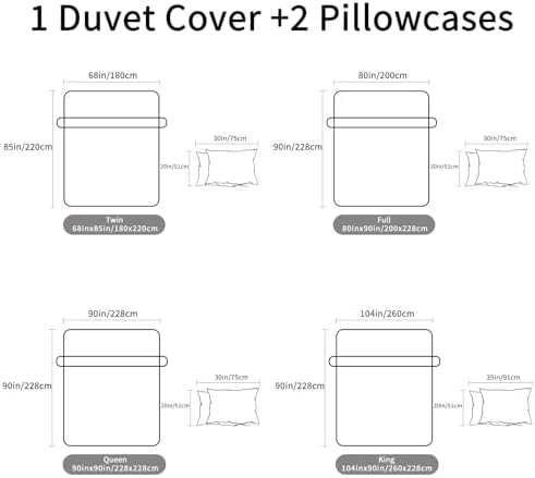 Geometric Violet Duvet Cover Set Twin Size 3PCS