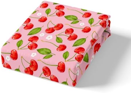 Cherry Print Duvet Cover Set for Kids Full Size