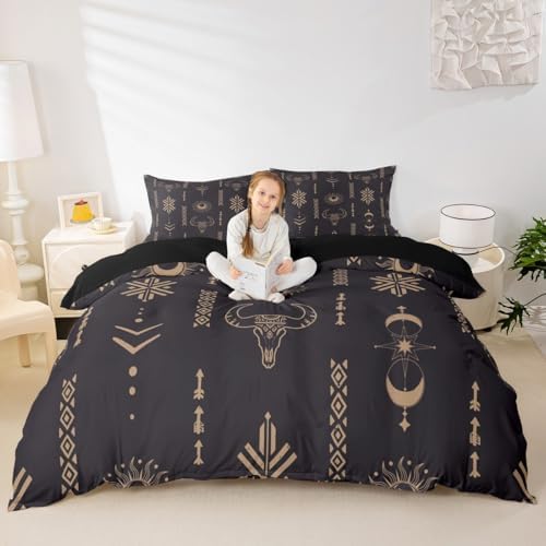 Feelyou Western Aztec Duvet Cover Set 3Pcs