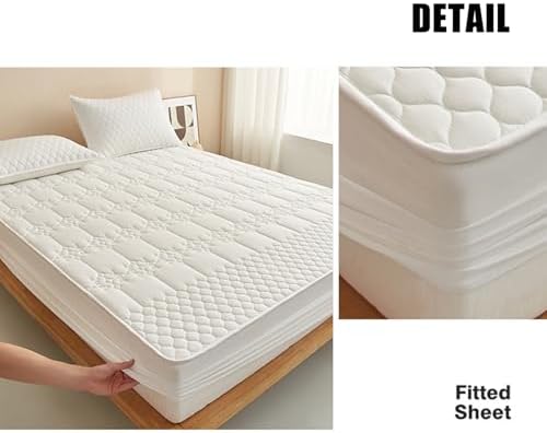 LDLCYCN Mattress Protector Pad for Queen King 15M 18M 1
