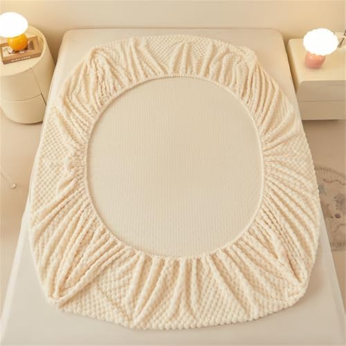 BYHIP Velvet Mattress Protector Flannel Deep Pocket King Size