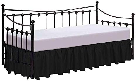 Luxurious Satin Bed Skirt with Split Corner