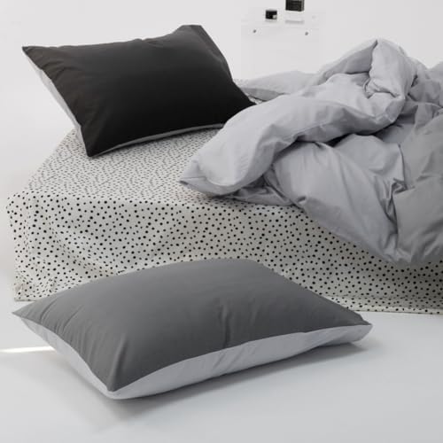 Gray Kids Duvet Cover Set Queen 100 Cotton