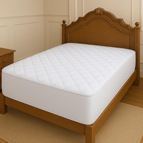 CHERIMOR Twin Mattress Pad 75x39 White Deep Pocket