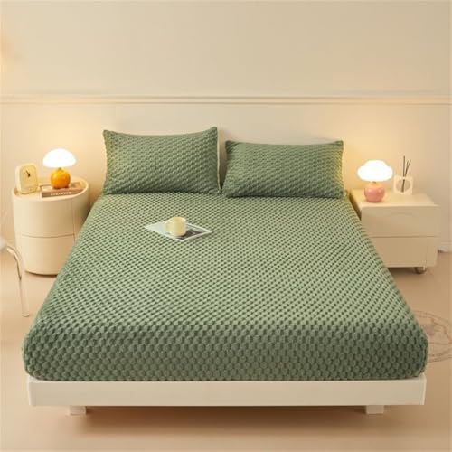 BYHIP Mattress Protector with 11 Deep Pocket and Flannel Fit