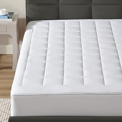 CirclesHome Twin Mattress Pad Pillow Top - 100 Cotton Ultra Plush
