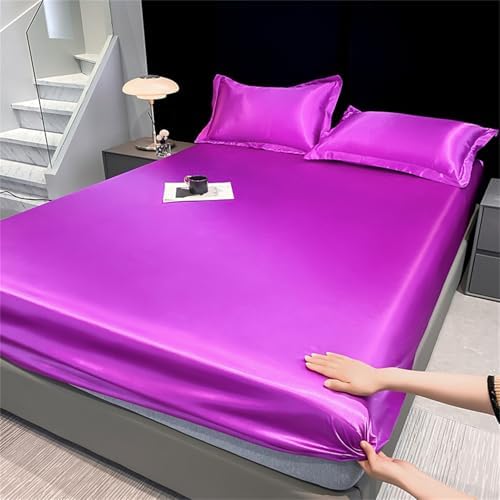 Waterproof Mattress Protector 3-Pieces Twin XL Purple
