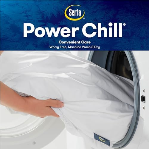 Serta Power Chill Cooling Twin Mattress Pad with Stain Protection