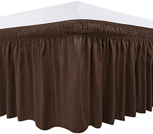 Good Night Bedding Wrap Around Bed Skirt with Elastic Ruffles