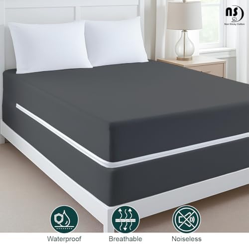 Queen Size Zippered Mattress Encasement with Six-Sided Protection