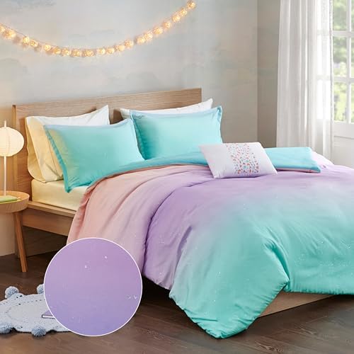 Mi Zone Kids Reversible Duvet Cover Set with Glitter