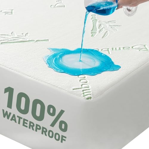 Cooling Twin XL Mattress Protector - Waterproof Breathable