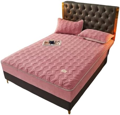 FCLDESHOP Light Grey Mattress Protector with Deep Pocket