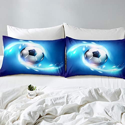 Erosebridal Kids Football Duvet Cover Set