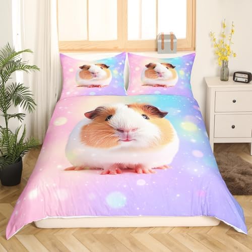 Feelyou 3D Galaxy Duvet Cover Set Twin Size 2Pcs 1