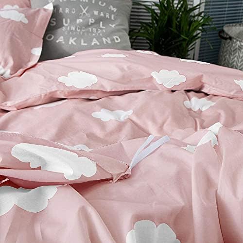 BuLuTu Cloud Print Kids Duvet Cover Set Twin 1