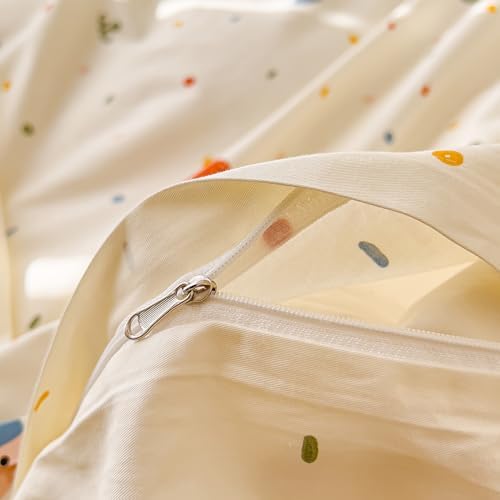 AOJIM Cute Duvet Cover Set 3PCS Queen Size