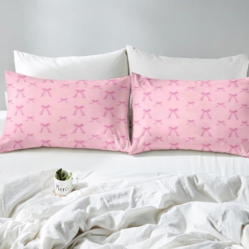 Feelyou Kids Pink Bow Duvet Cover Set