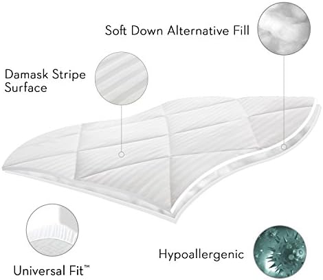 MALOUF SLEEP TITE Mattress Pad - King White