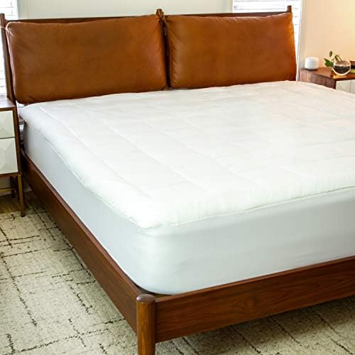 Flash Furniture Capri Mattress Pad - Cotton Top - Hypoallergenic - Full - White