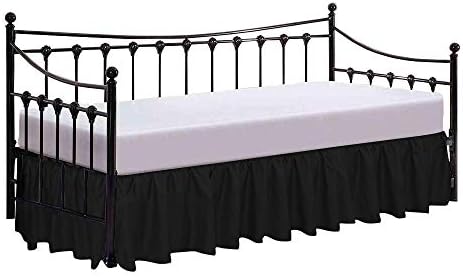 Luxurious Satin Bed Skirt with Split Corner
