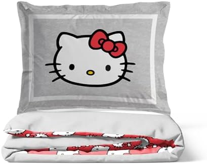 Jay Franco Hello Kitty Duvet Cover Set - Grey Full