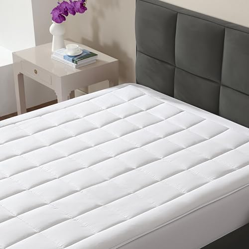 CirclesHome Twin Mattress Pad Pillow Top - 100 Cotton Ultra Plush