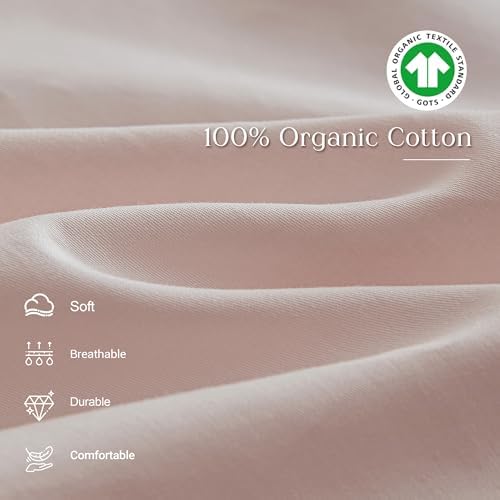 SimpleOpulence Organic Cotton Ruffle Duvet Cover Set 3Pcs