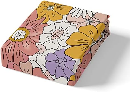 Feelyou Groovy Flower Duvet Cover Set Queen