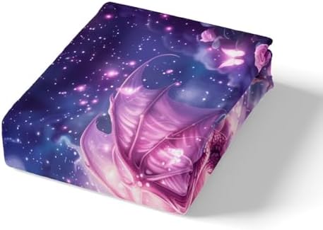 Homewish Pink Dragon Duvet Cover Set for Kids Room