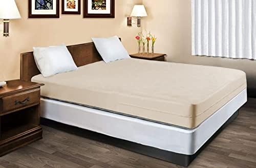 100 Natural Cotton Mattress Cover Zippered Full Size