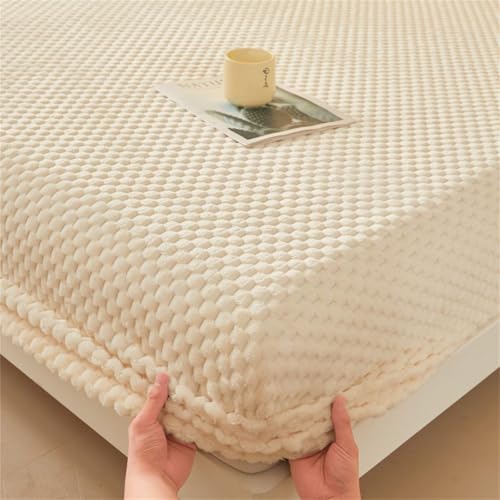 BYHIP Velvet Mattress Protector Flannel Deep Pocket King Size