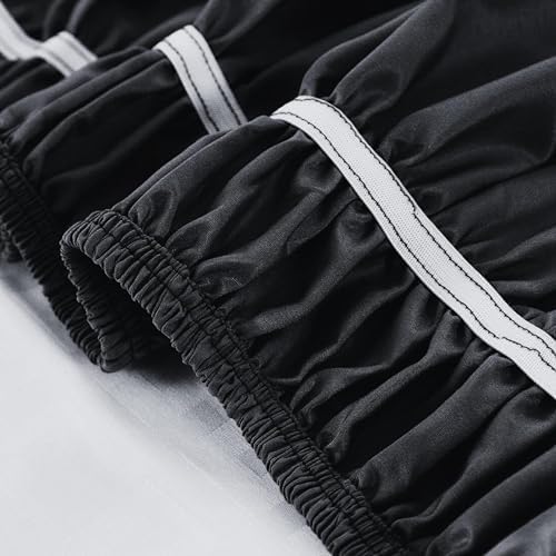 High Lane Bedding Full Bed Skirt with 15 Drop - Black