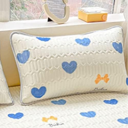 FCLDESHOP Cool Latex Ice Silk Mattress Pad Cover 120x200cm 2pcs