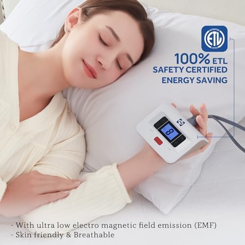Sealy Queen Heated Mattress Pad with Plush Top and 10 Heat Settings