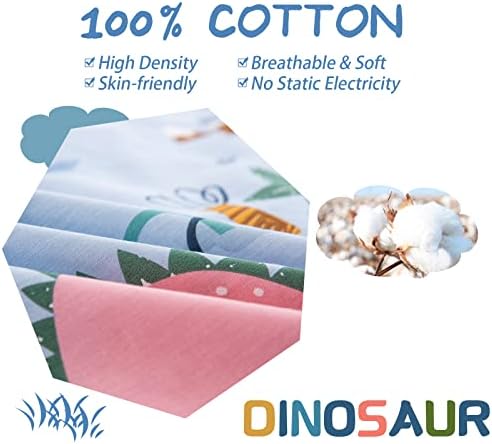 Dinosaur Duvet Cover Set Twin 100 Cotton Reversible