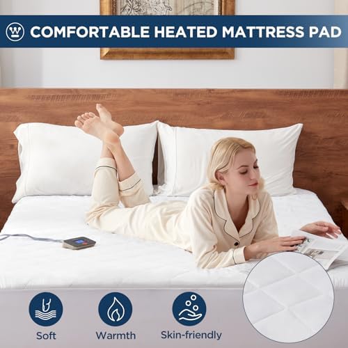 Westinghouse Cal King Heated Mattress Pad with 10 Settings and Auto Off