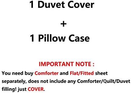 Feelyou Flamingo Duvet Cover Set Twin Size