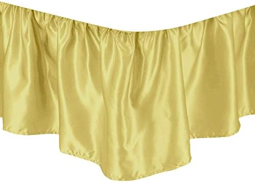 Lusso Mercato Ruffled Bed Skirt Twin Taupe