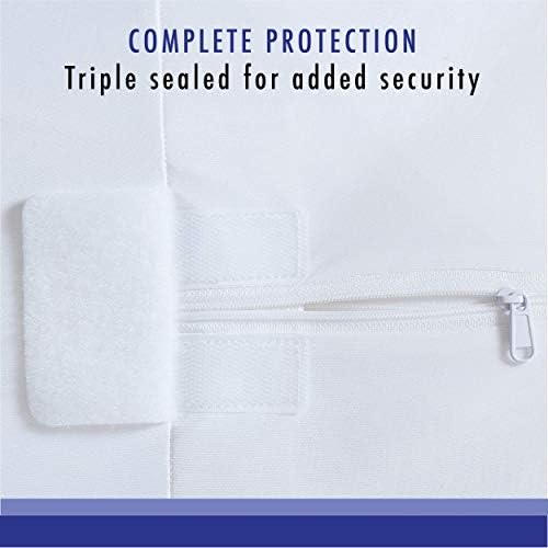 Bed Bug Blocker Hypoallergenic Box Spring Protector King White