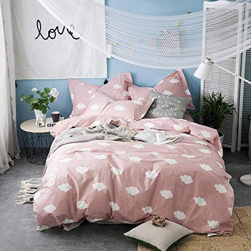 BuLuTu Cloud Print Kids Duvet Cover Set Twin 1