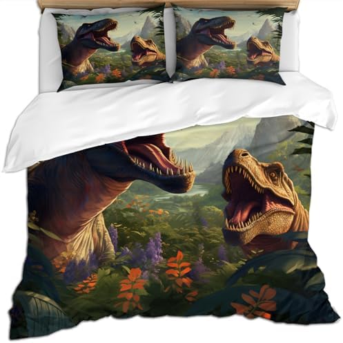 LTAETHC Dinosaur Duvet Cover Twin Set