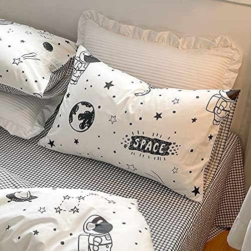 LIWHENHAO Cartoon Rocket Duvet Cover Set