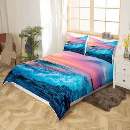 Feelyou Beach Theme Queen Duvet Cover Set