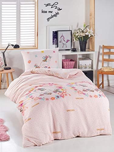 OZINCI Unicorn Duvet Set Pink 2 Pcs Single Twin