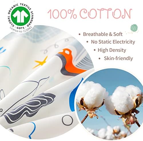 SimpleOpulence 4-Piece Organic Cotton Duvet Set for Kids