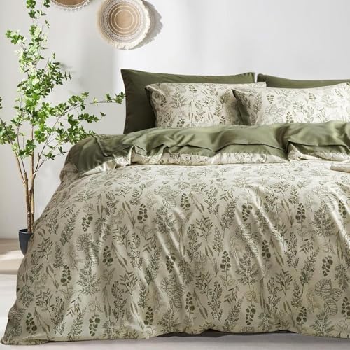 Bildenly Floral Duvet Cover Queen Size Reversible Set