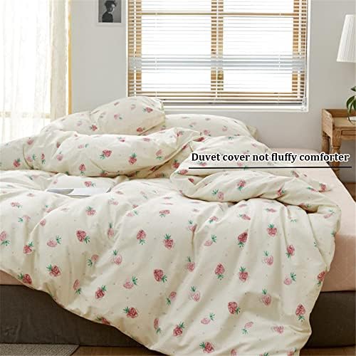 DREAMINGO Cute Strawberry Queen Duvet Cover Set